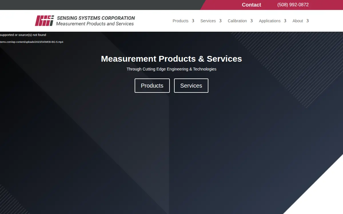 Homepage of Sensing Systems Corporation