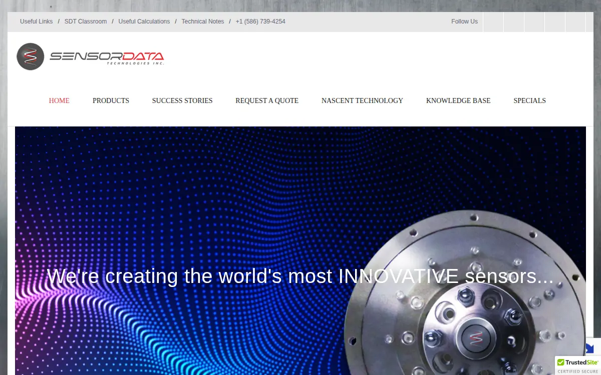 Homepage of Sensordata Technologies INC