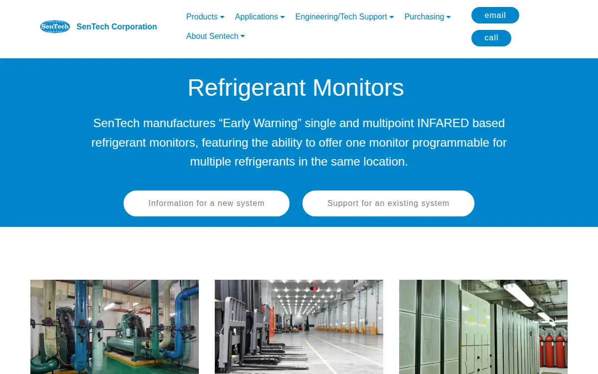 Homepage of Sentech CORP