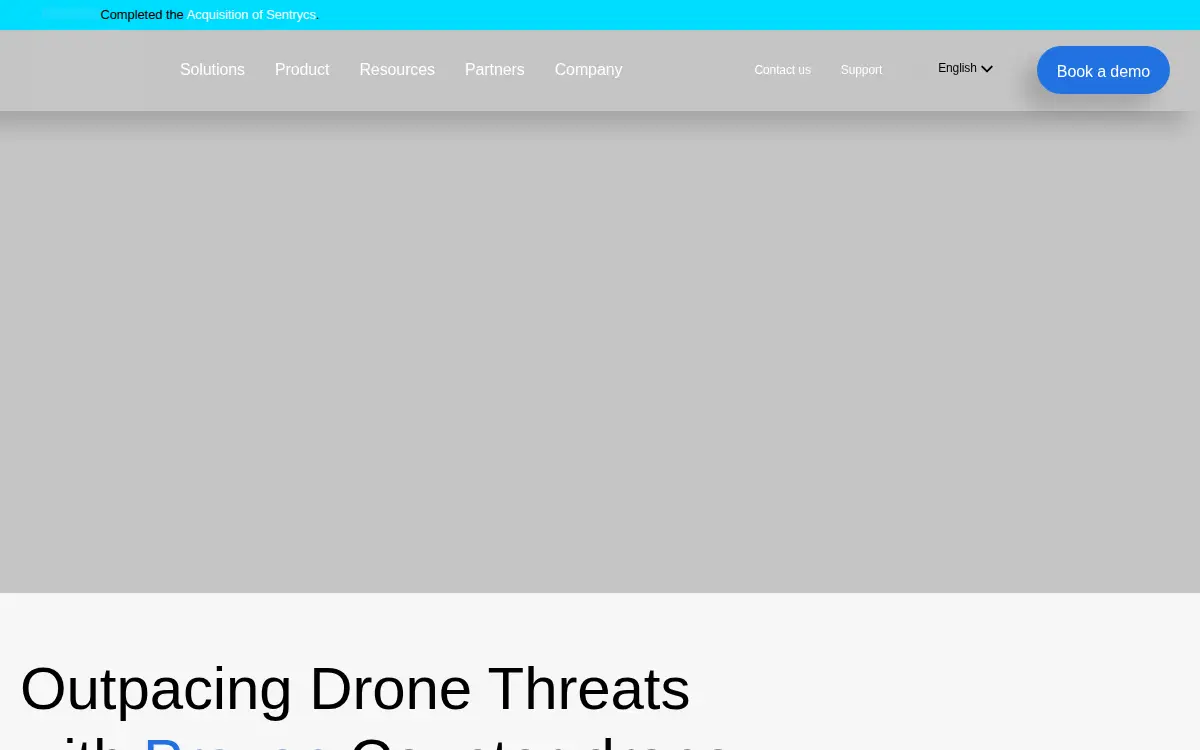 Homepage of Sentrycs INC.