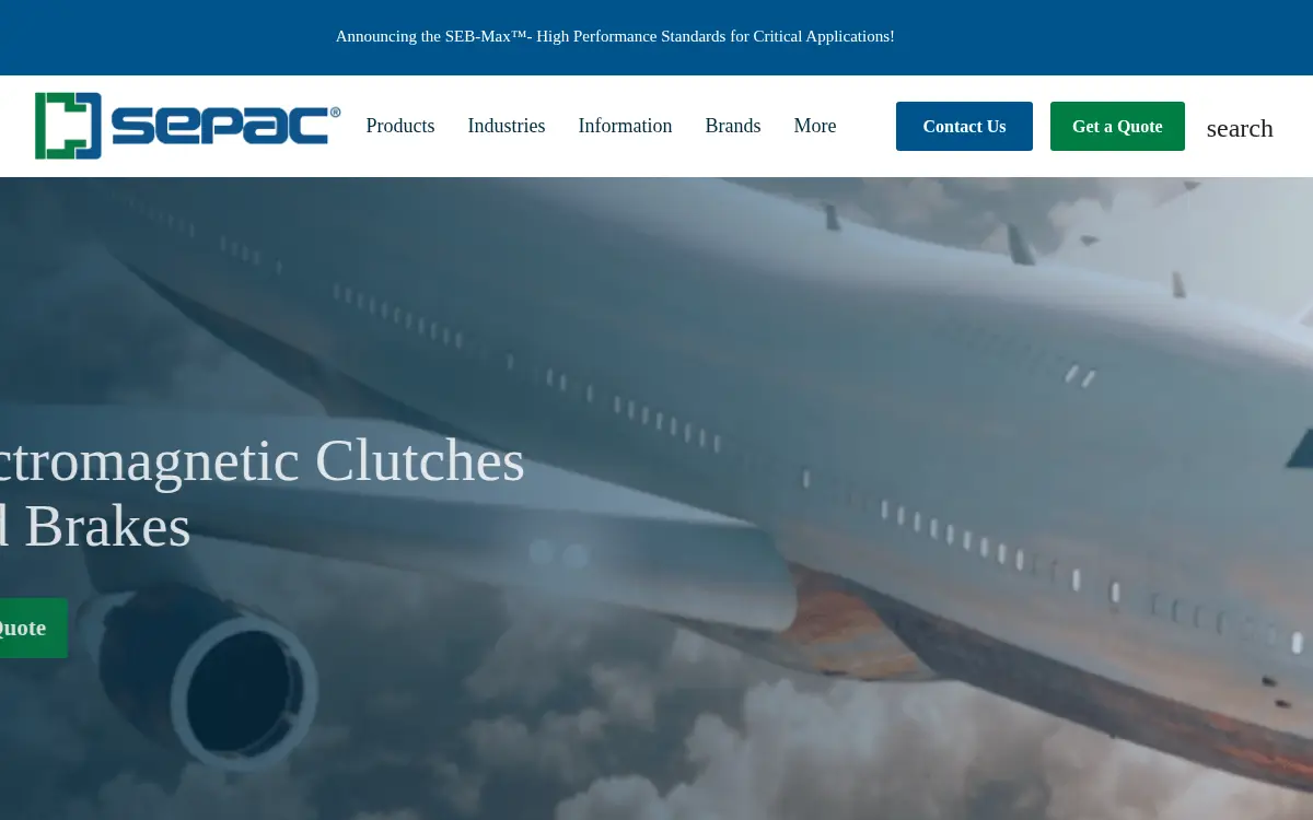 Homepage of Sepac, INC.