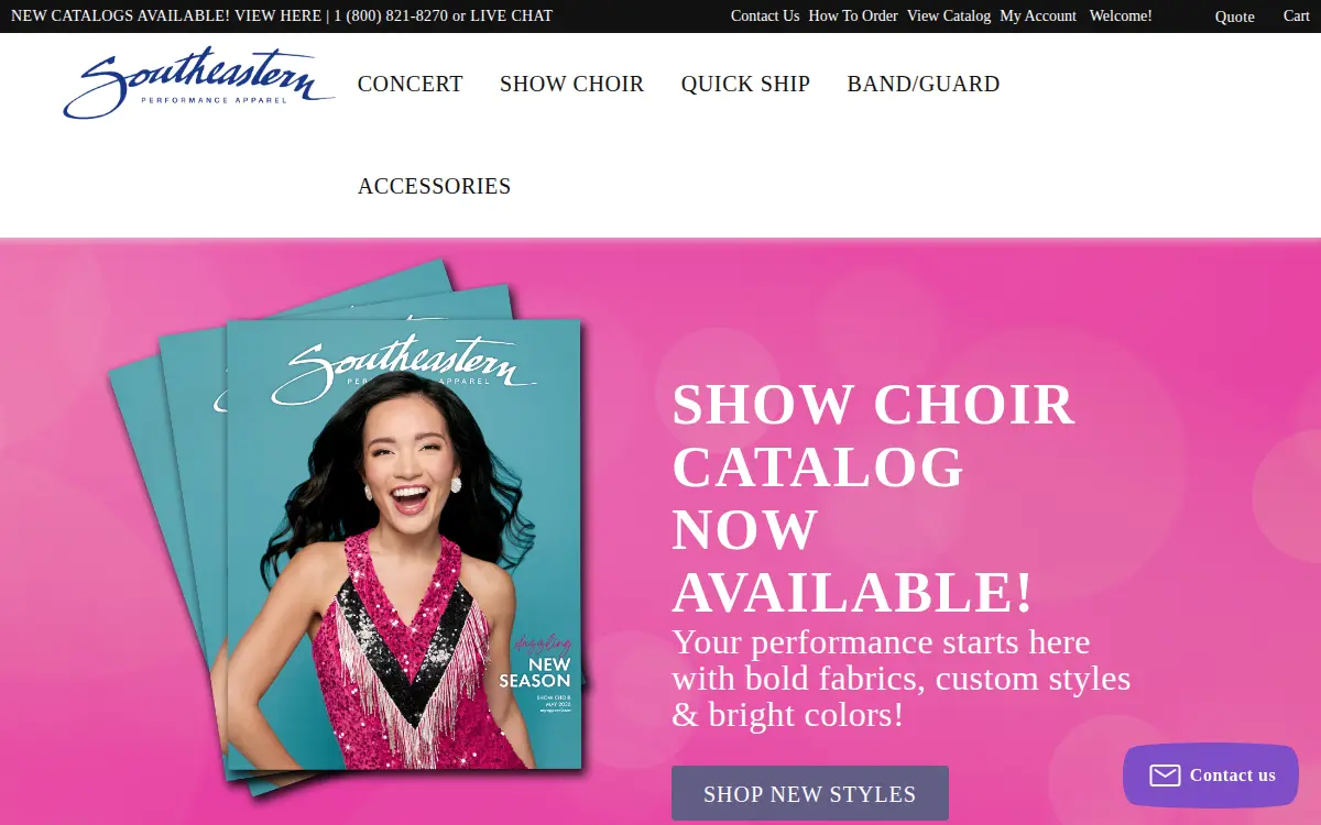 Homepage of Southeastern Career Apparel INC