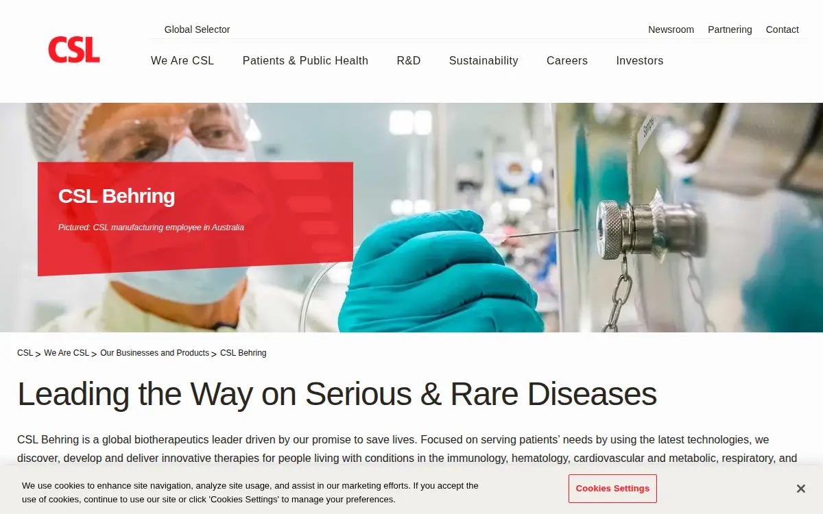 Homepage of Seqirus USA INC