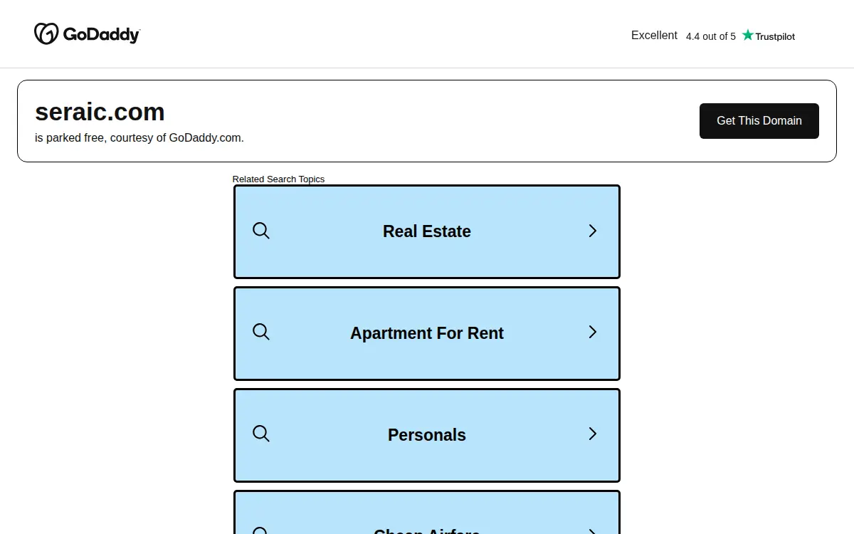 Homepage of Seraic CORP