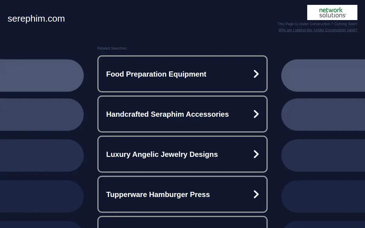 Homepage of Serephim LLC