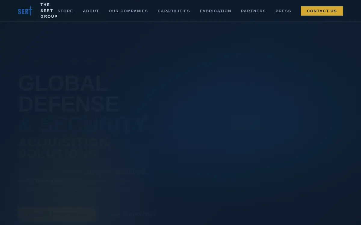 Homepage of Sert, LLC
