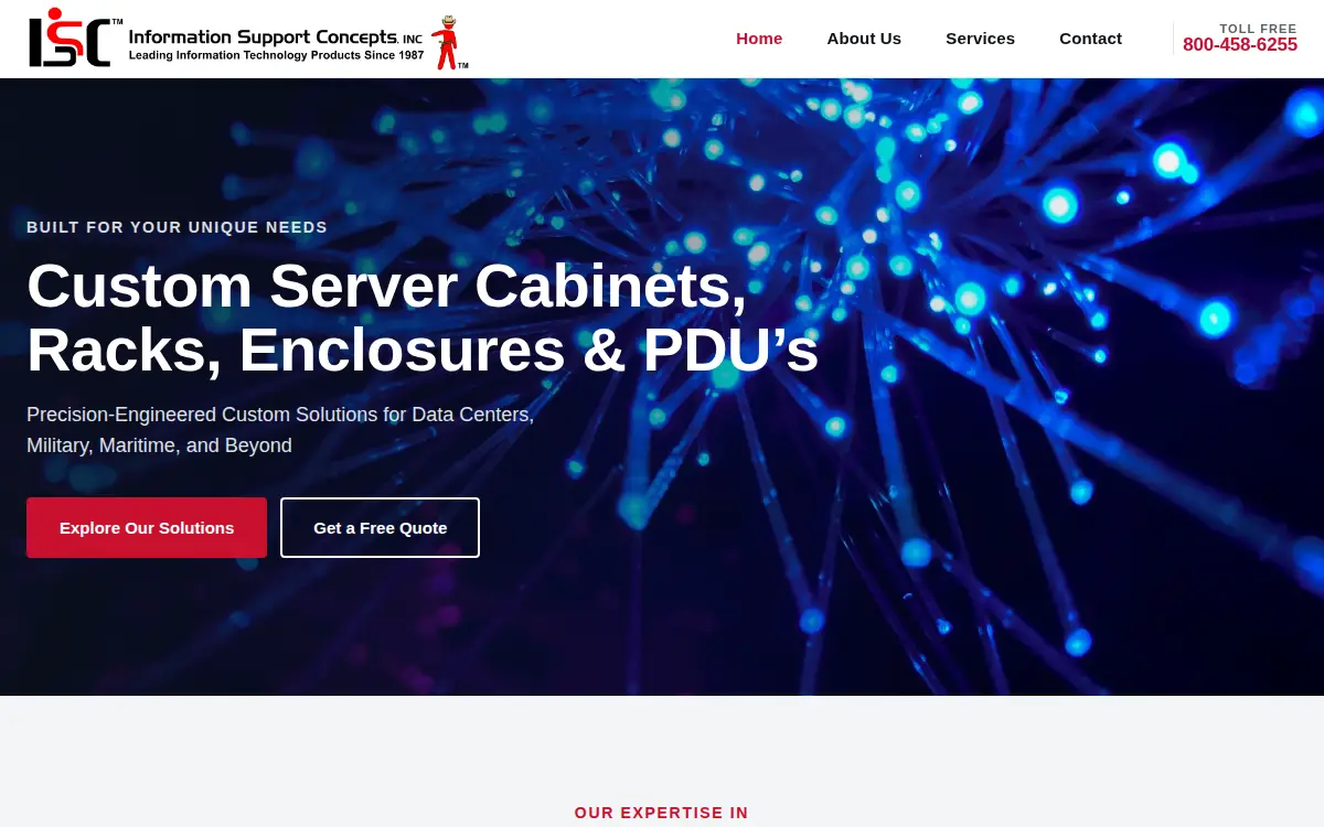 Homepage of Information Support Concepts INC