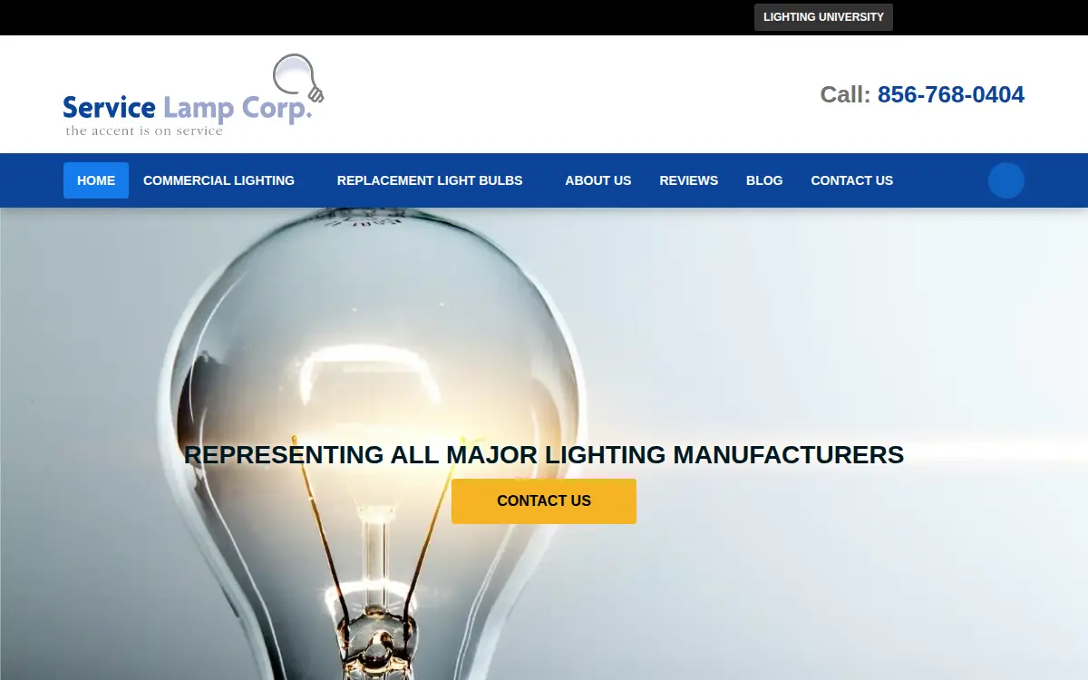 Homepage of Service Lamp CORP