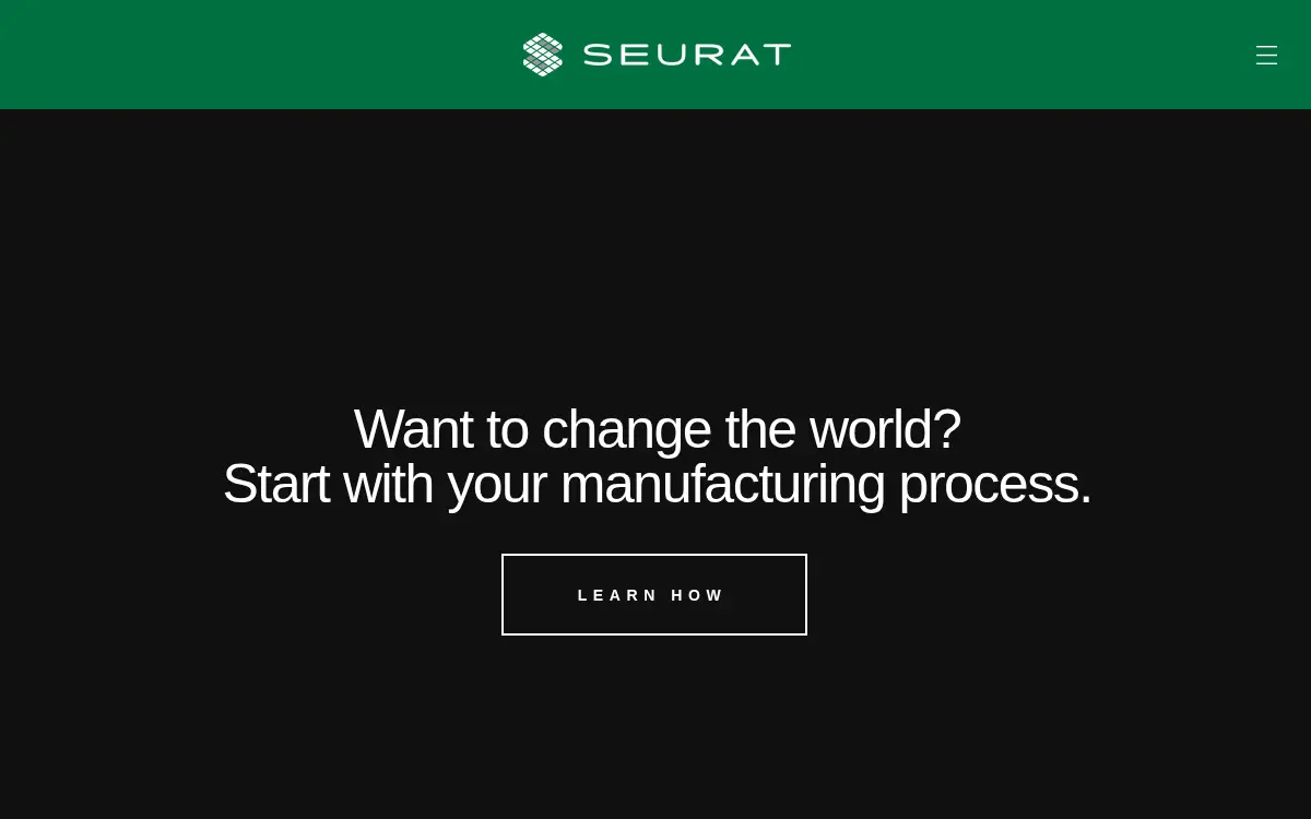 Homepage of Seurat Technologies, INC.