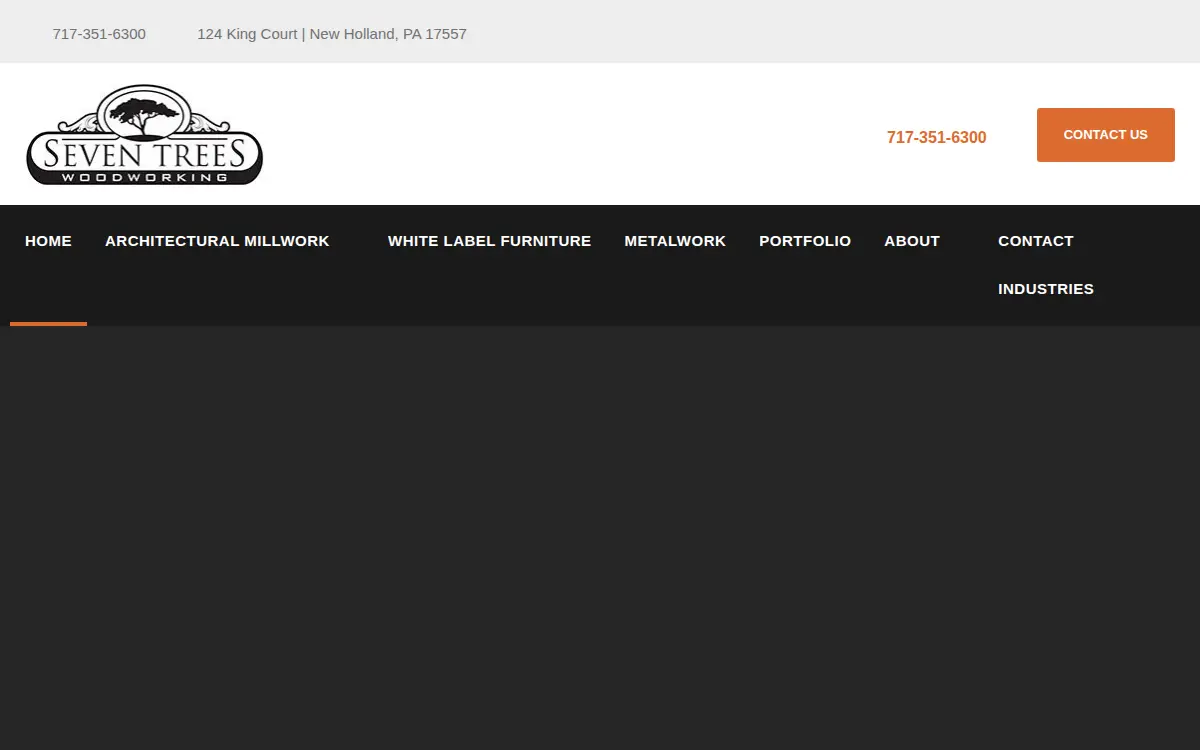 Homepage of Seven Trees Woodworking LLC