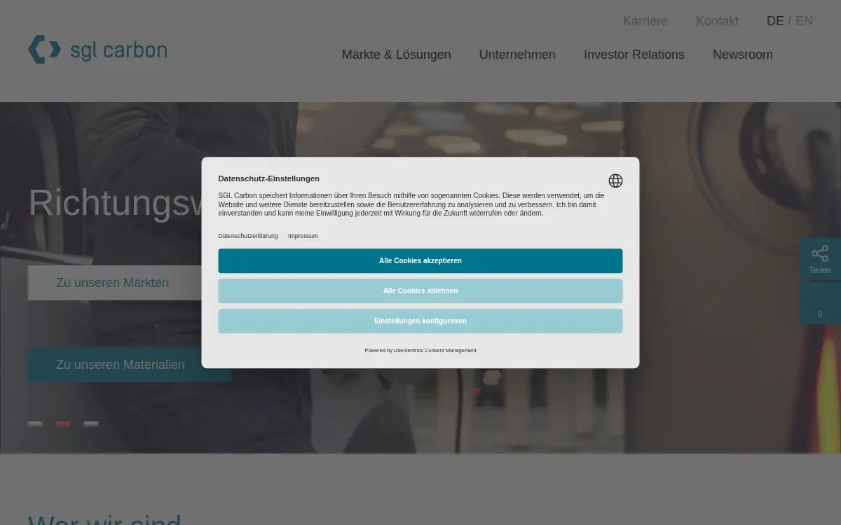 Homepage of Sgl Technic LLC
