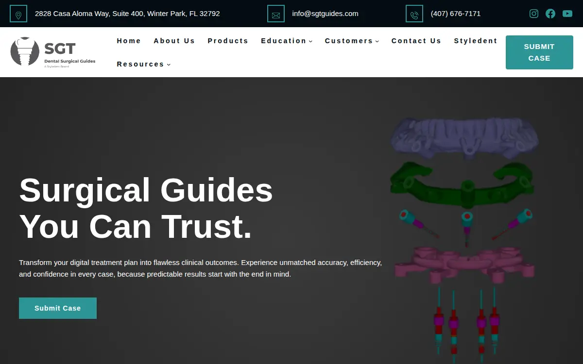 Homepage of Sgt Dental Solutions LLC