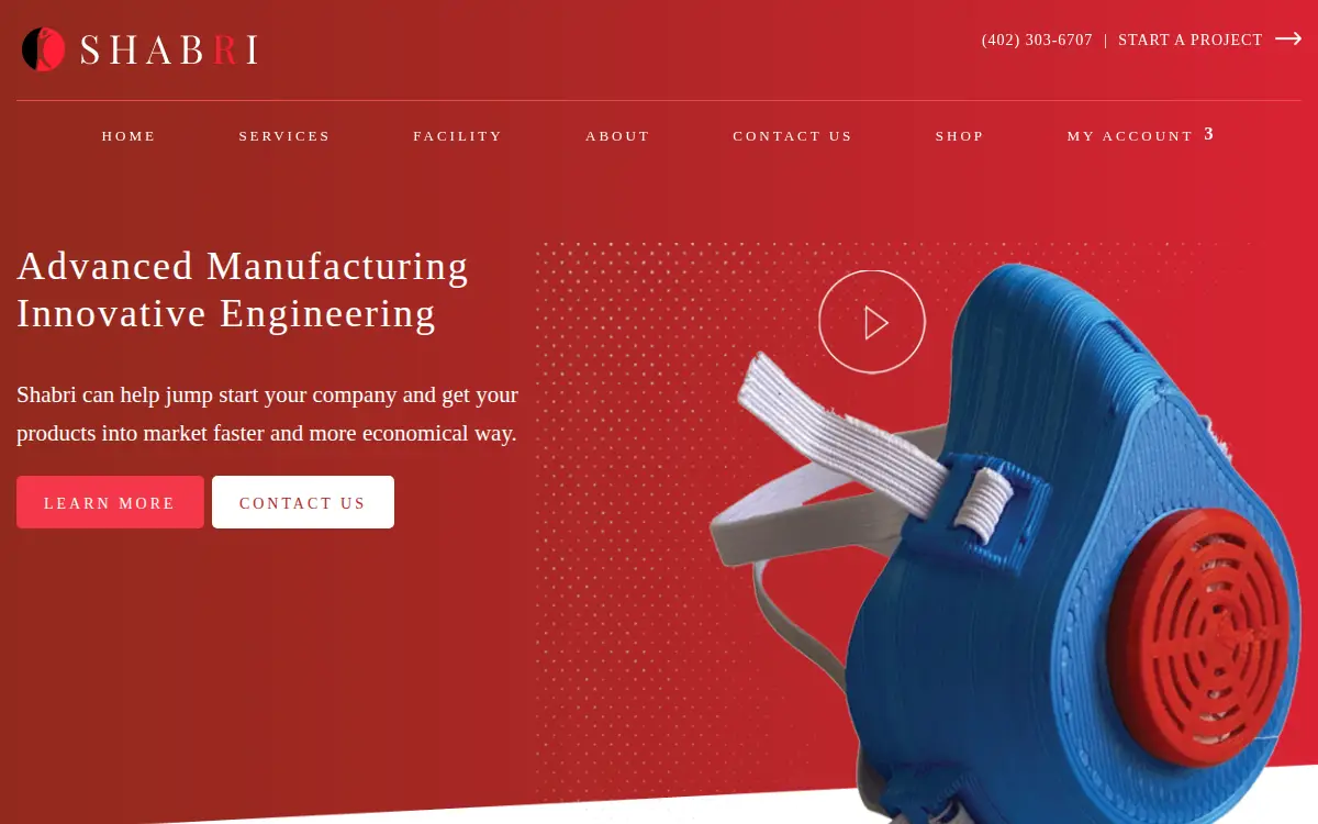 Homepage of Shabri, L.l.c