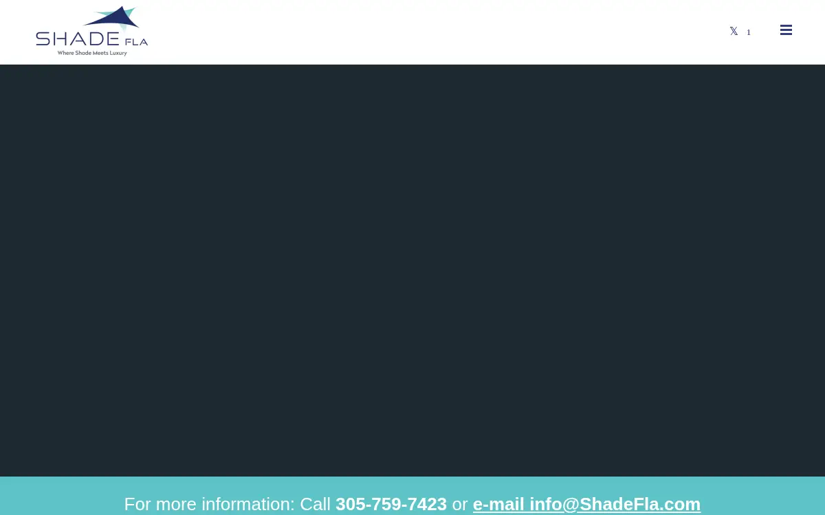 Homepage of Shadefla, INC