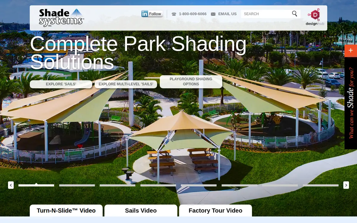 Homepage of Shade Systems, INC.