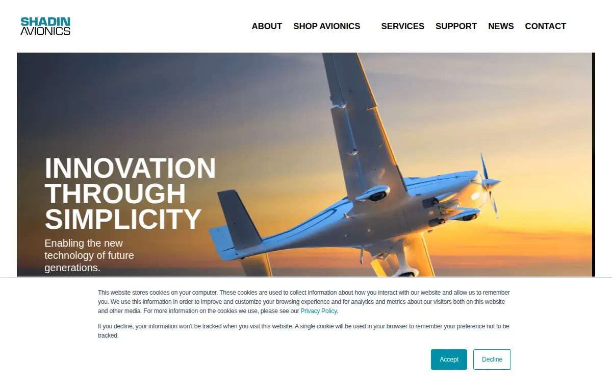 Homepage of Shadin LP