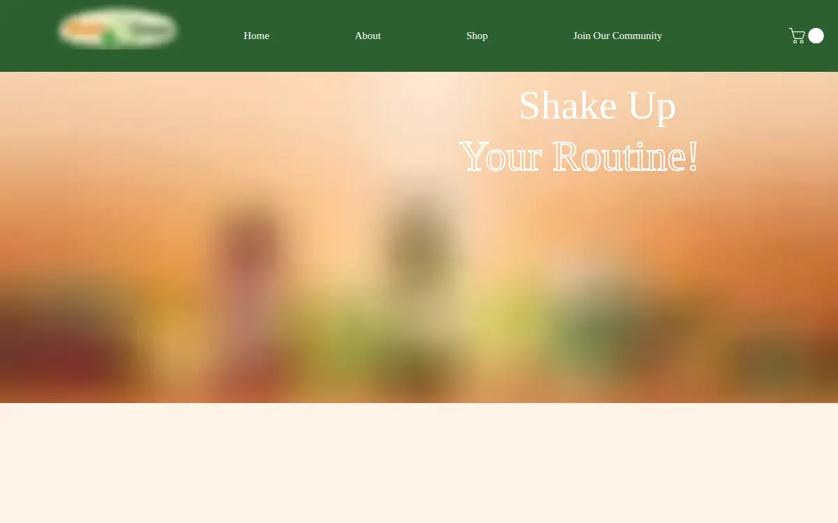 Homepage of Shakeurgreen LLC