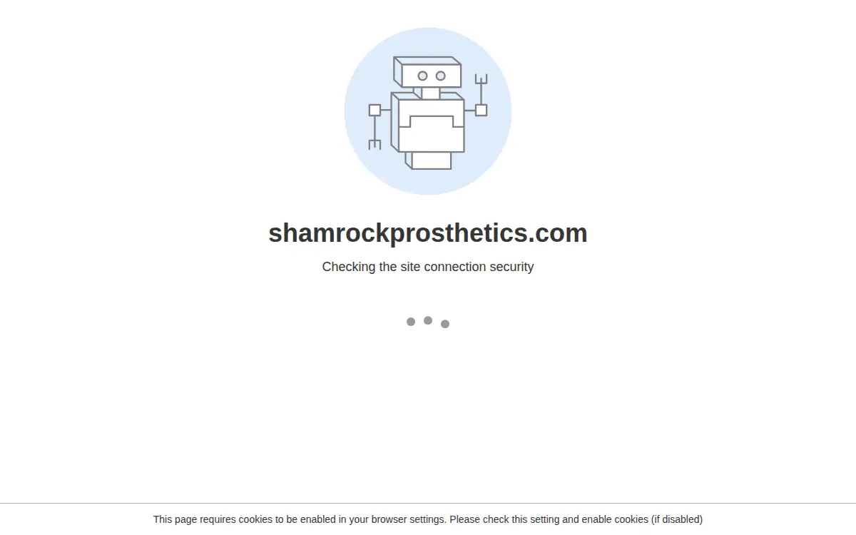 Homepage of Shamrock Prosthetics, INC.