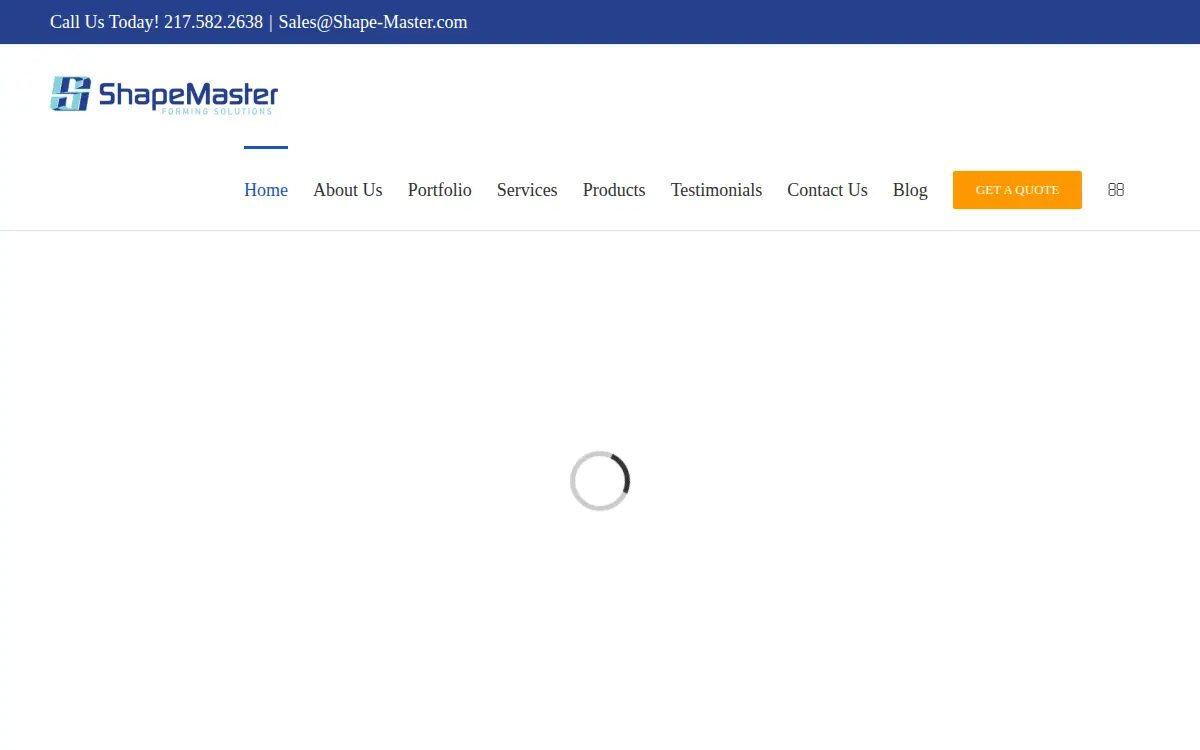 Homepage of Shapemaster INC