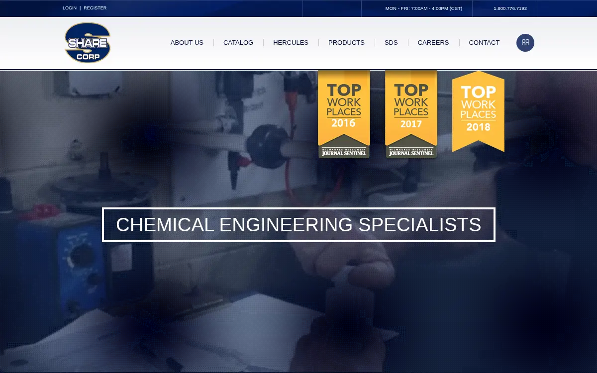 Homepage of Share Corporation