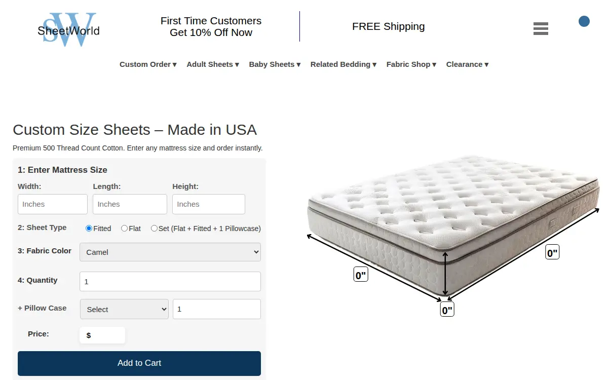 Homepage of C & L Linens INC