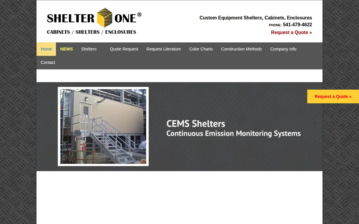 Homepage of Shelter One INC