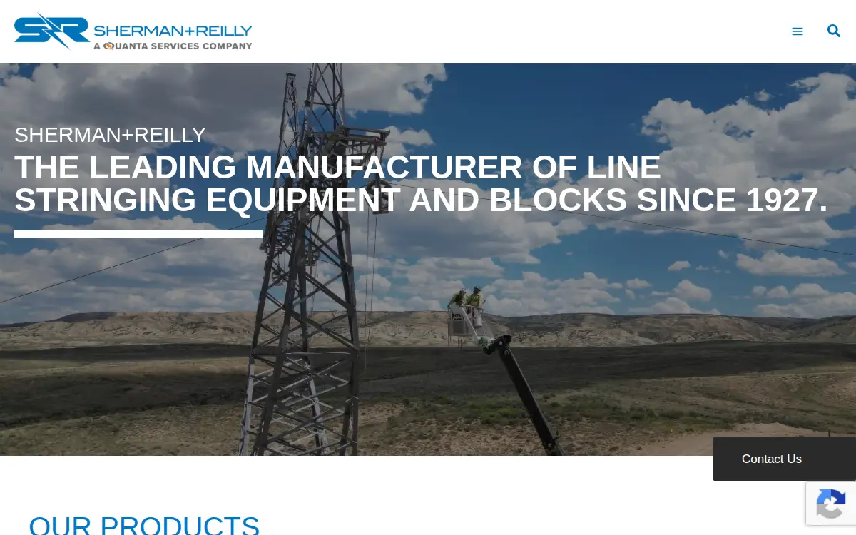 Homepage of Sherman + Reilly, INC.