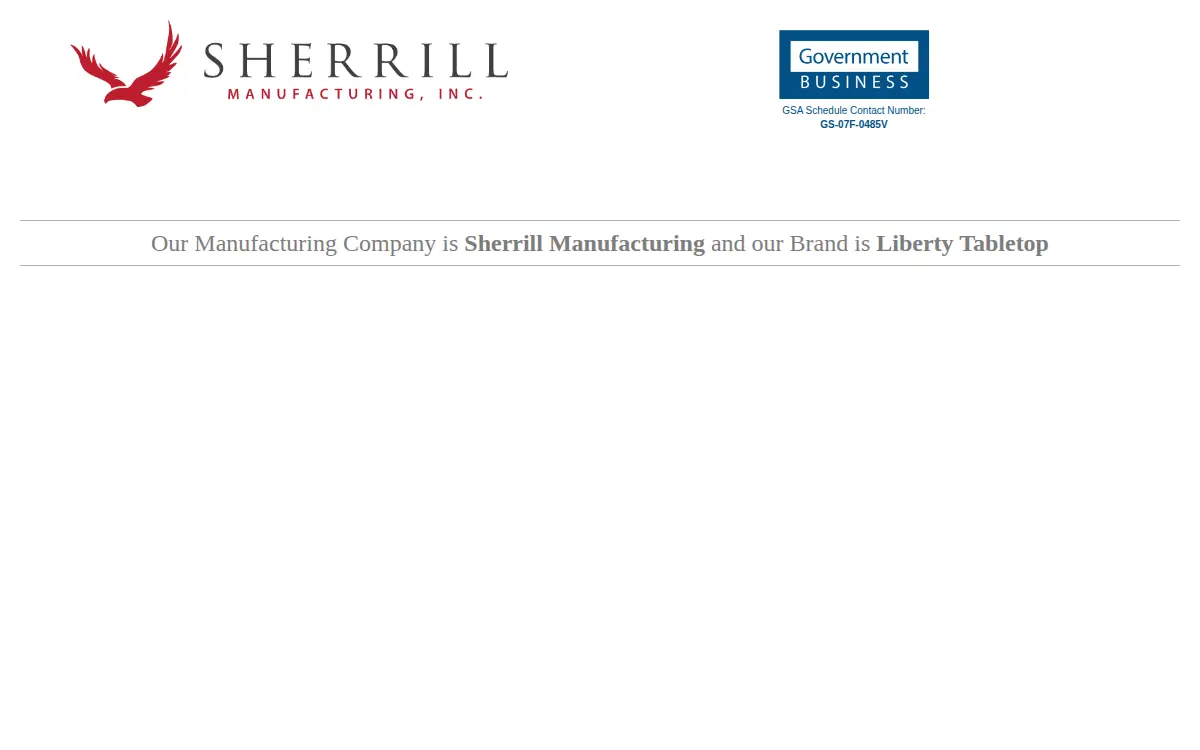 Homepage of Sherrill Manufacturing, INC.