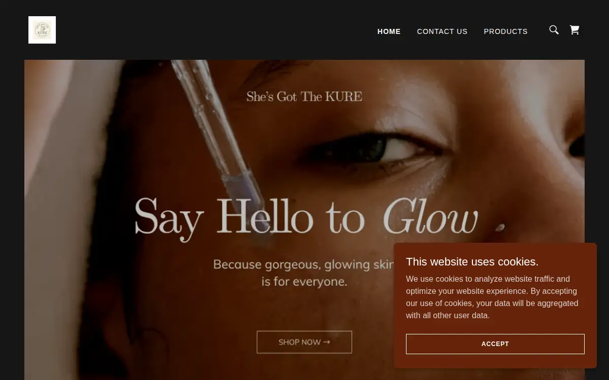 Homepage of Shes Got the Kure LLC