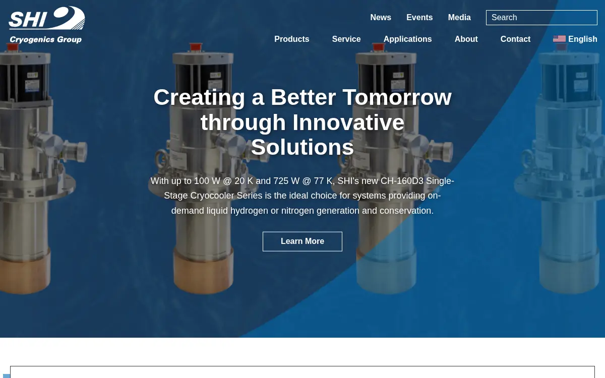 Homepage of Sumitomo (shi) Cryogenics of America INC