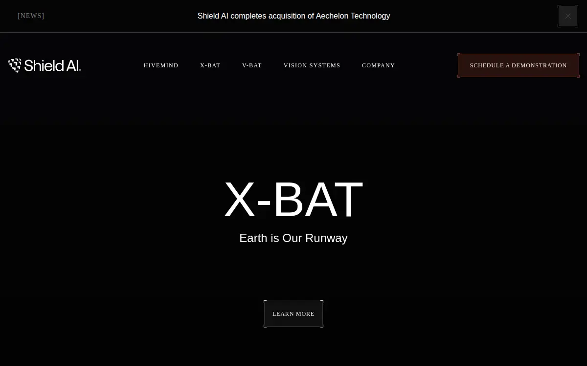 Homepage of Shield Ai INC