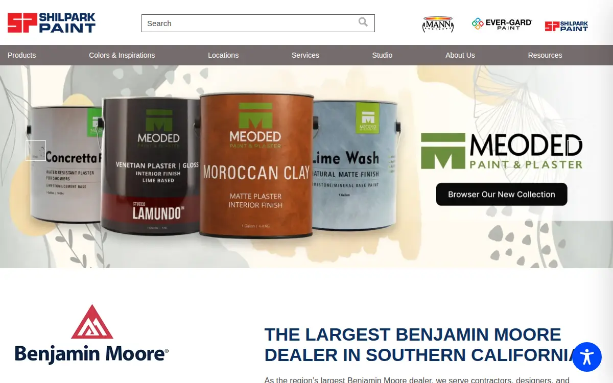 Homepage of Shilpark Paint Corporation