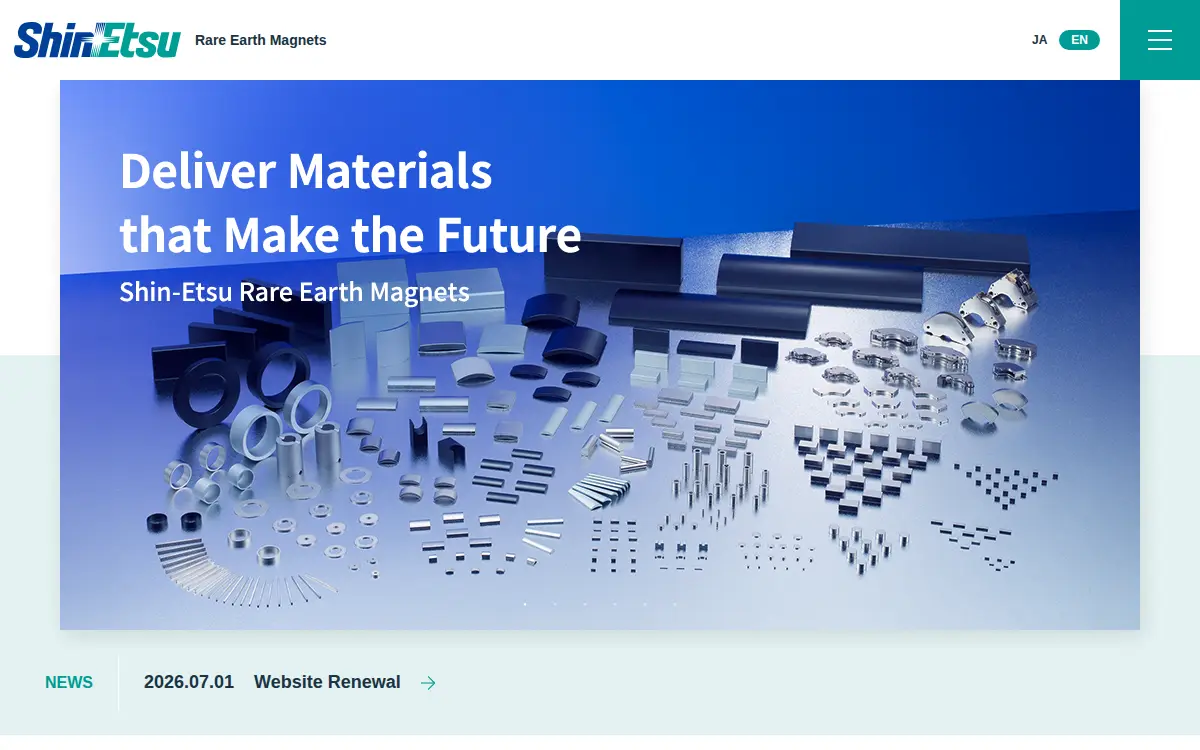 Homepage of Shin-etsu Magnetics INC