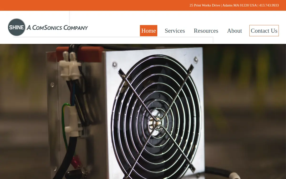 Homepage of Comsonics of Massachusetts, INC.