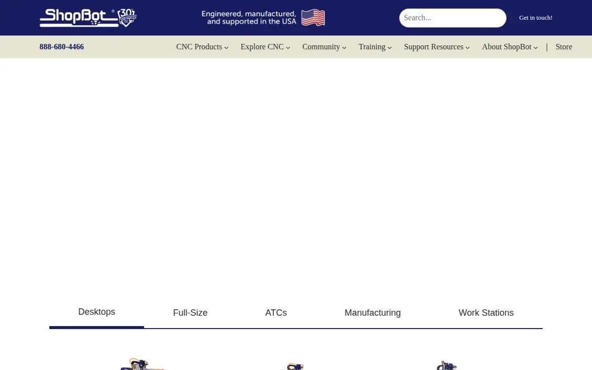 Homepage of Shopbot Tools INC