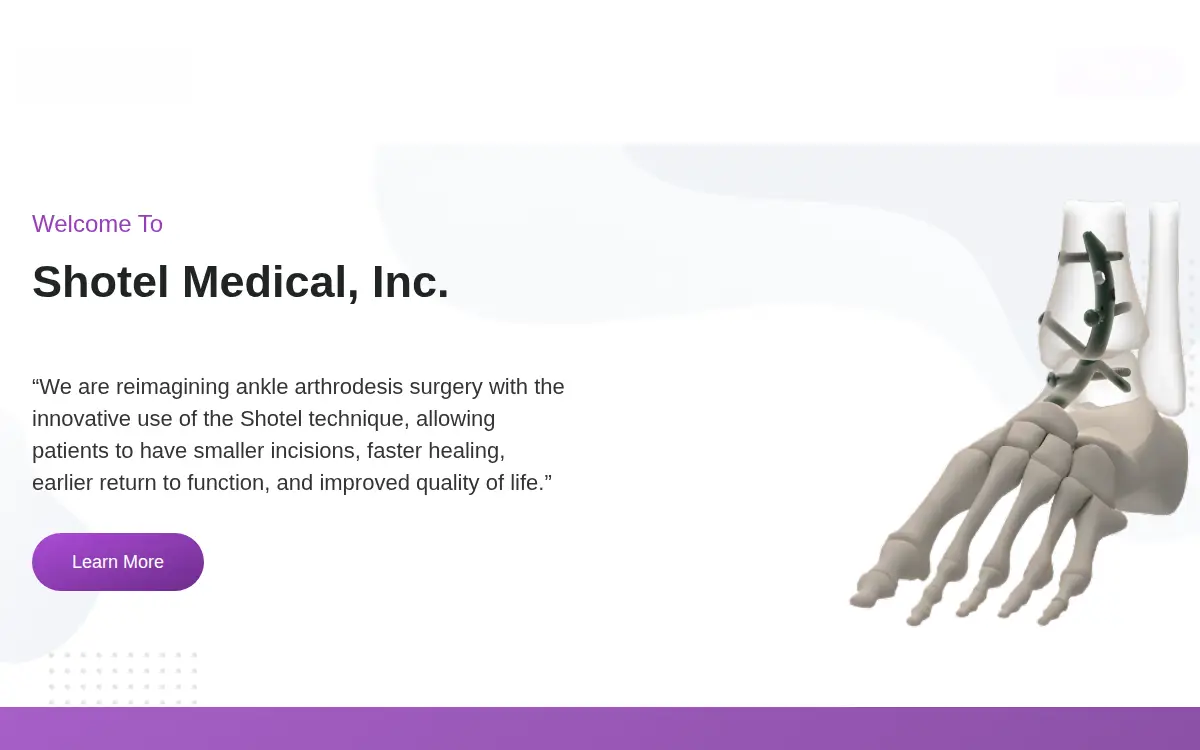 Homepage of Shotel Medical, INC.