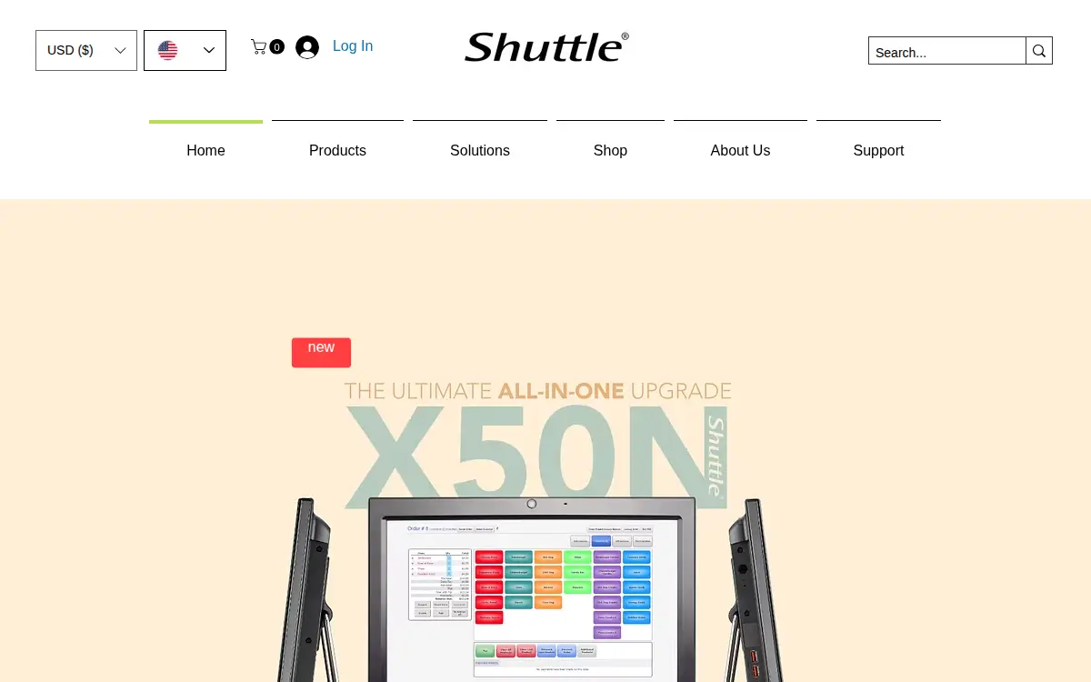 Homepage of Shuttle Computer Group INC