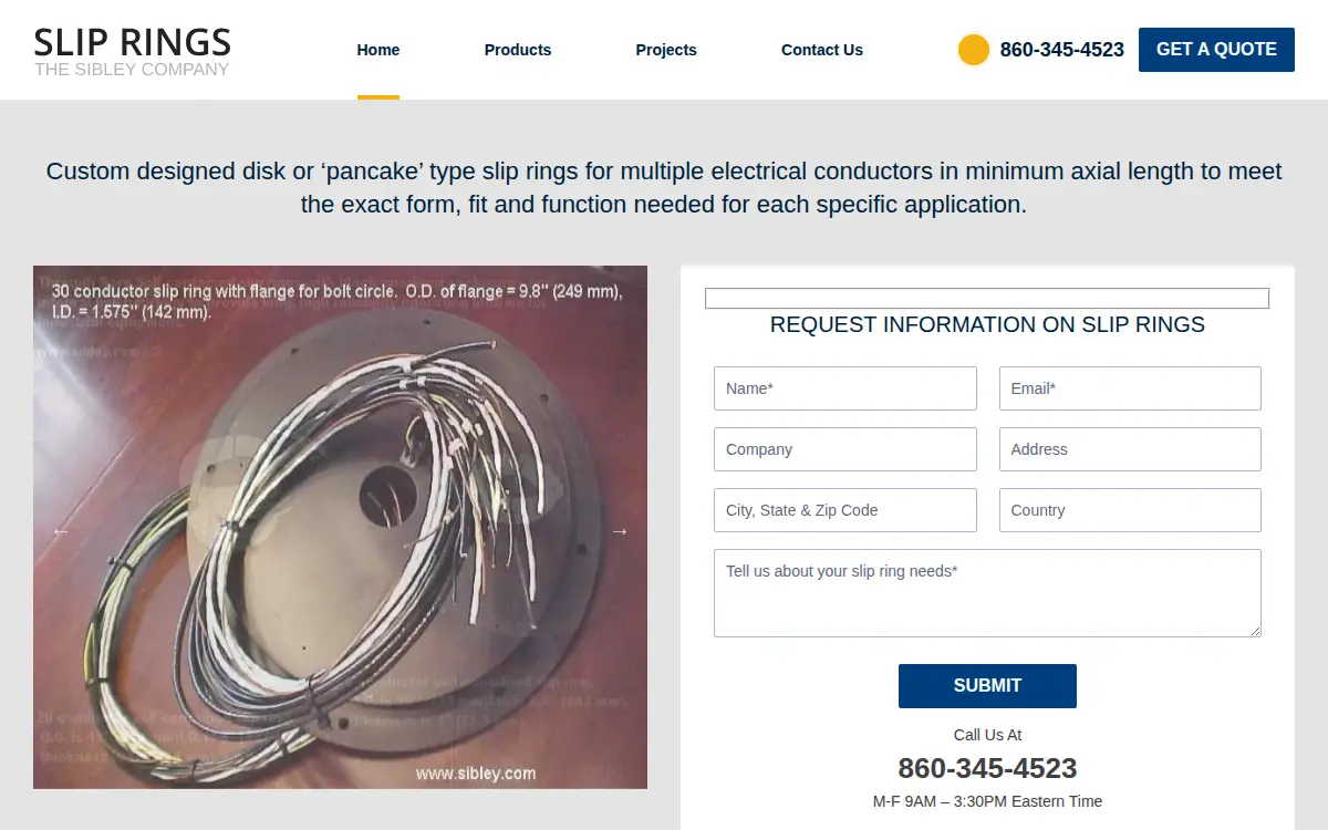 Homepage of The Sibley Company