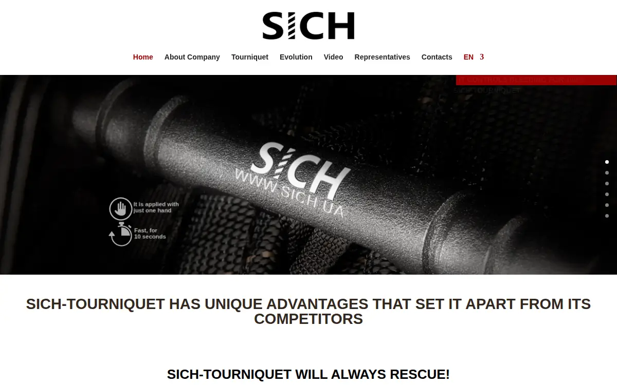Homepage of Sich Medical LLC