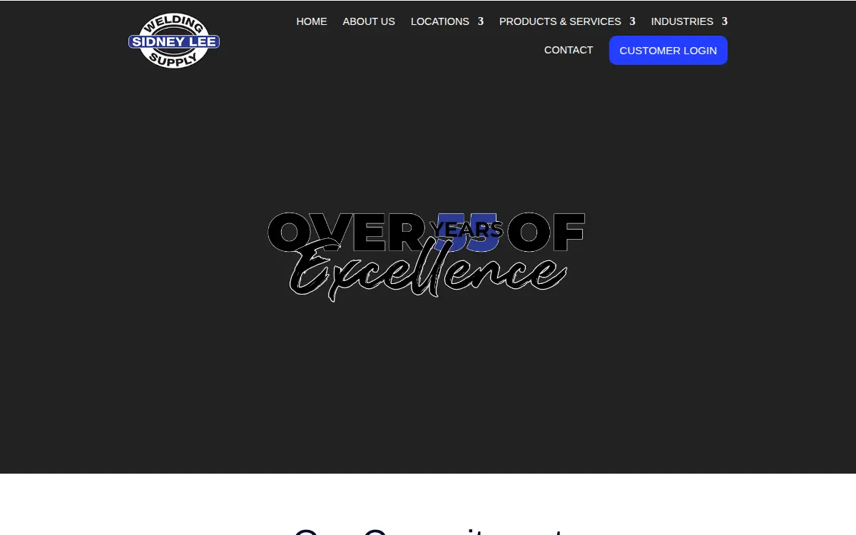 Homepage of Sidney Lee Welding Supply, INC