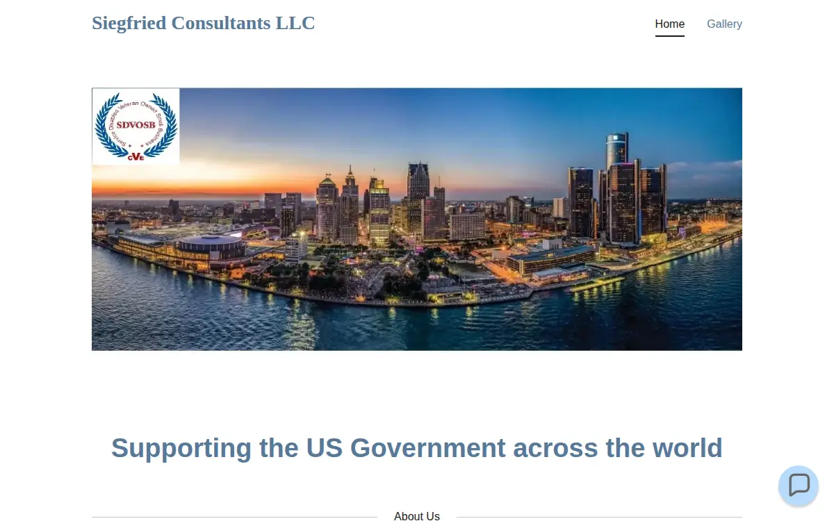 Homepage of Siegfried Consultants LLC