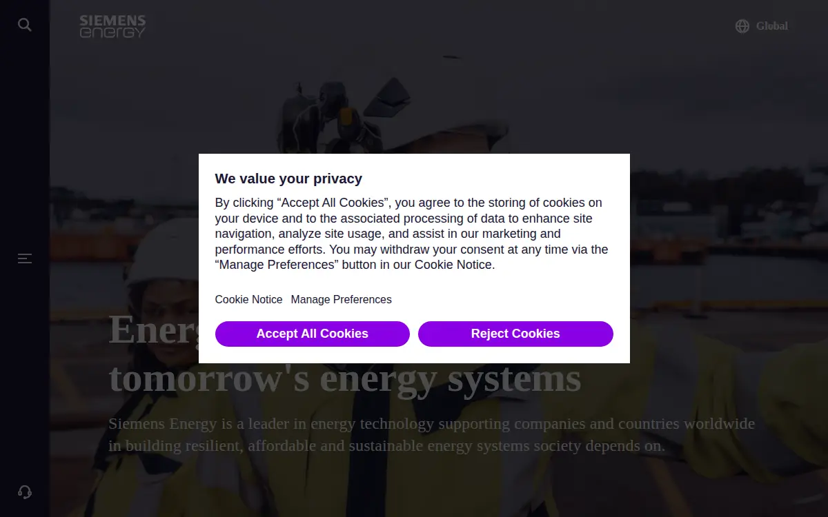 Homepage of Siemens Energy INC