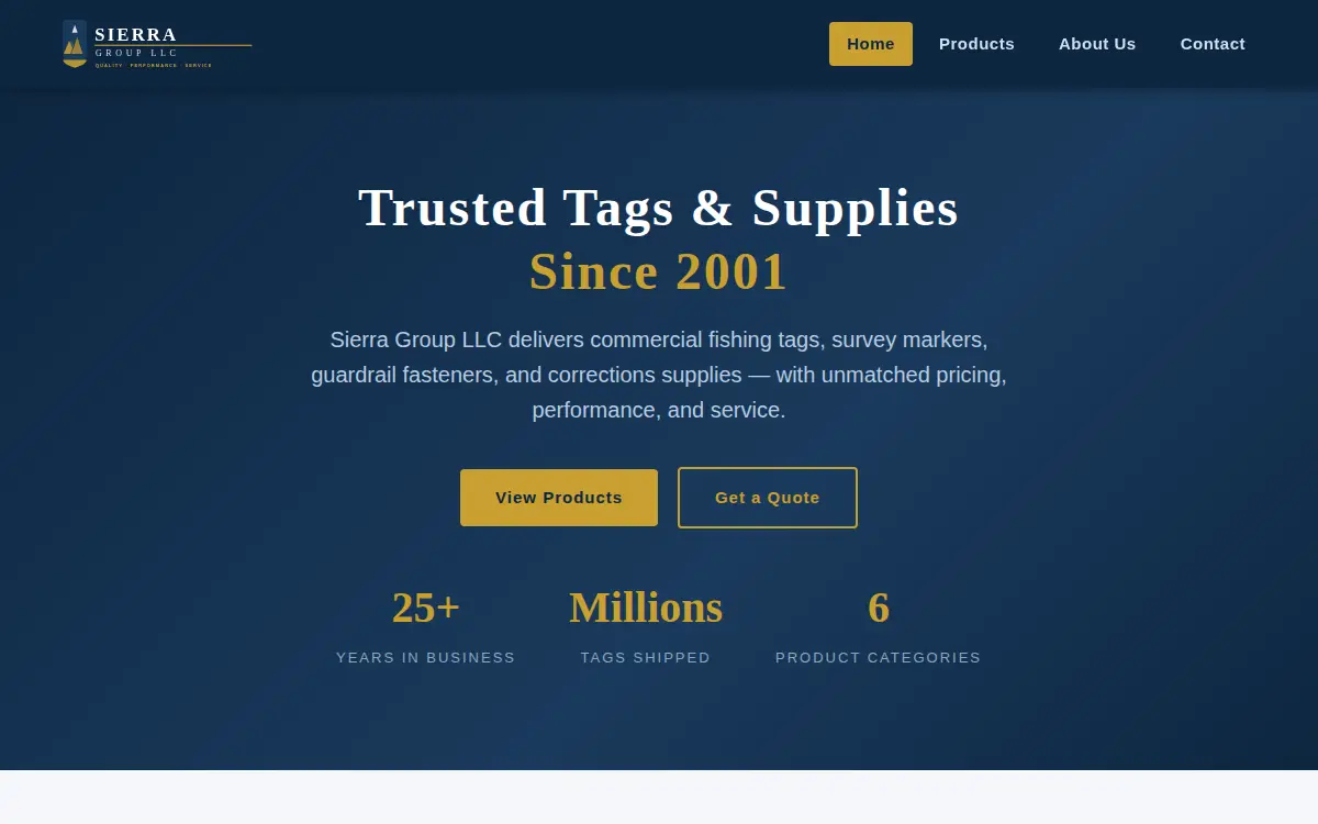 Homepage of Sierra Group LLC