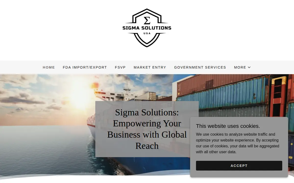 Homepage of Sigma Solutions USA LLC