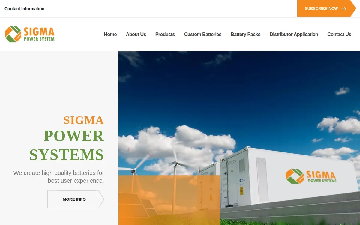 Homepage of Sigma Power Systems LLC