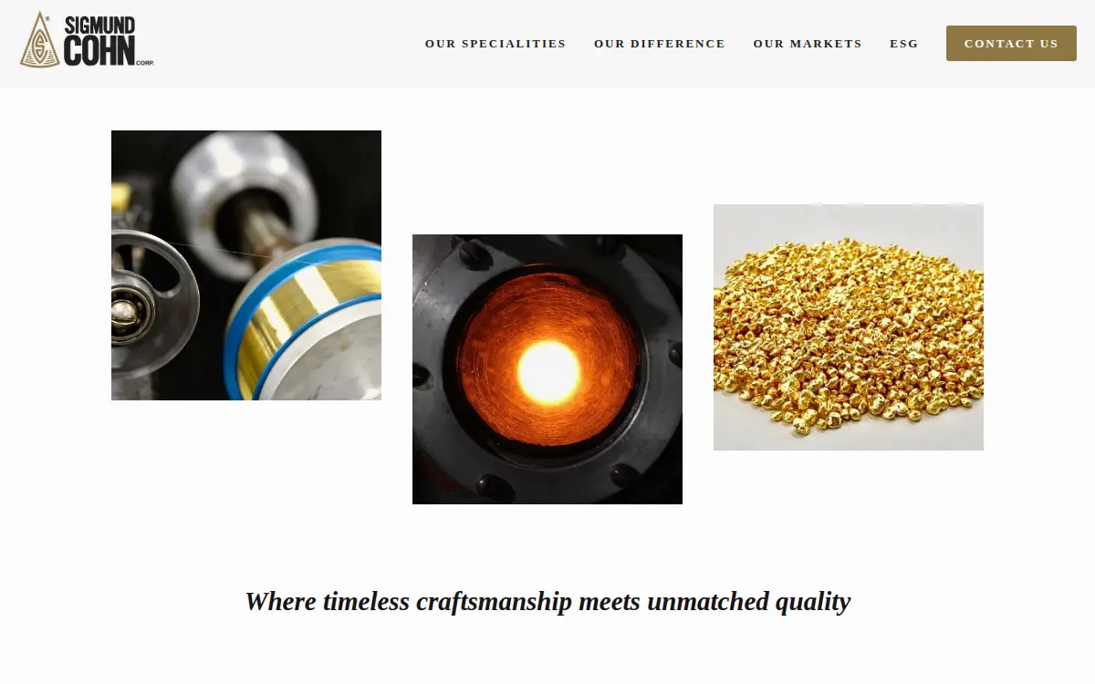 Homepage of Sigmund Cohn CORP.
