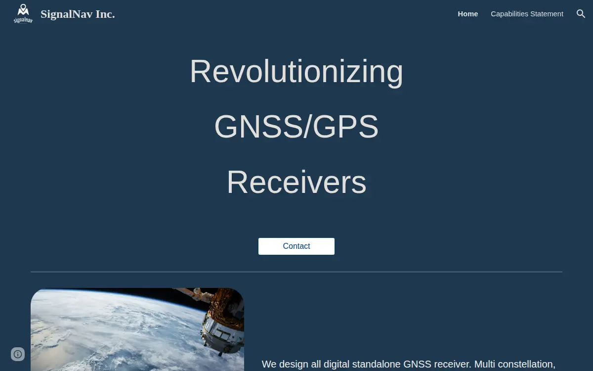 Homepage of Signalnav INC
