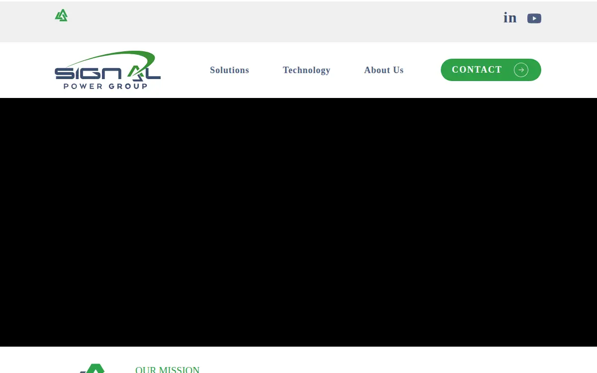Homepage of Signal Power Group Operating LLC