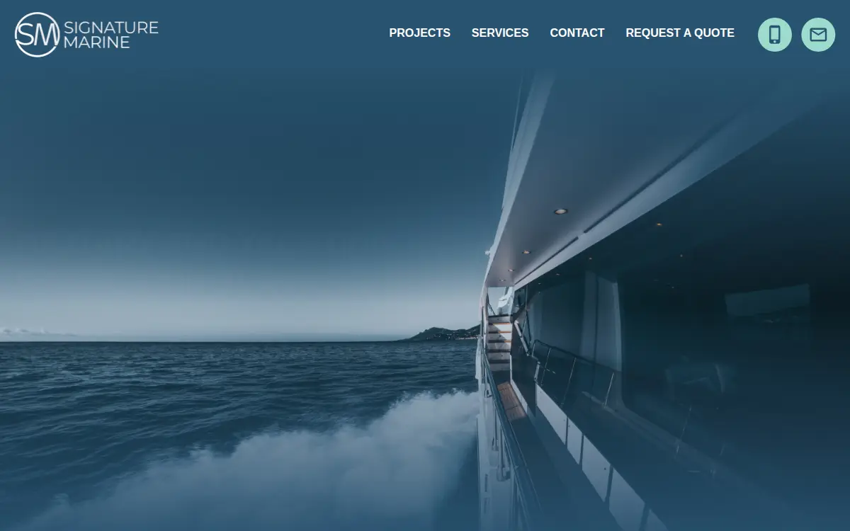 Homepage of Signaturemarineflorida LLC
