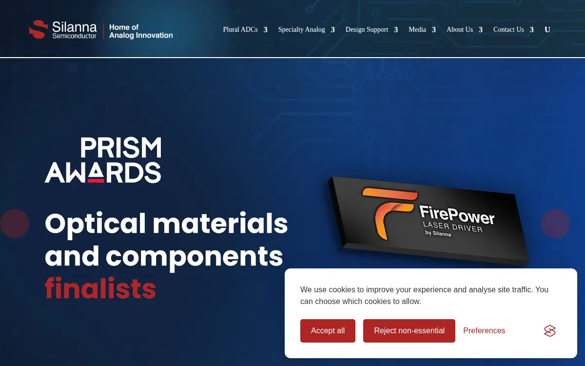 Homepage of Silanna Semiconductor North America INC